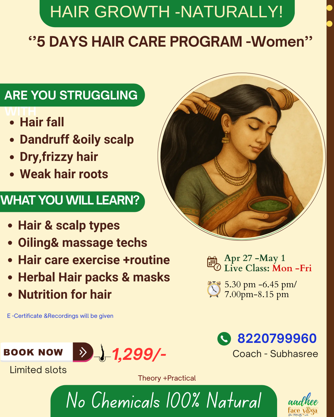 Hair Care program for women